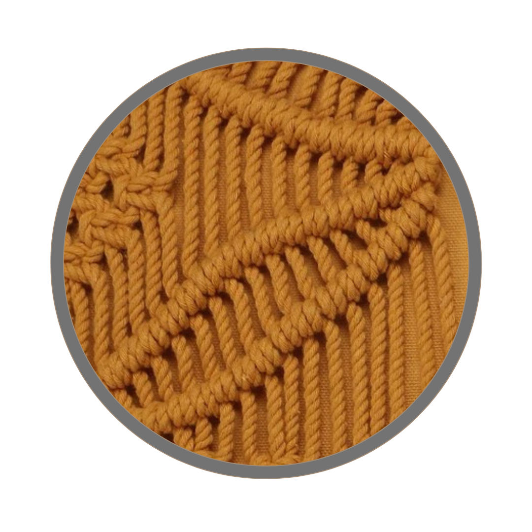Boho inspired Macrame Sofa Cushion Cover